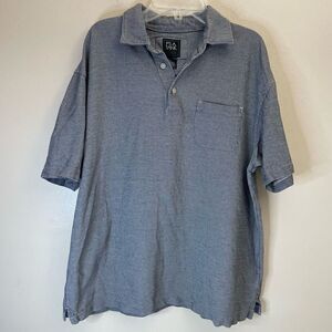 Jos A Bank Traveler| Large| 100% Cotton| Gingham print|Golf| Polo
